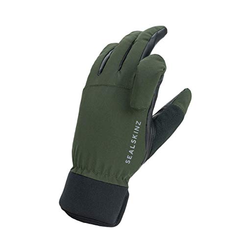 SealSkinz Waterproof All Weather Shooting Glove, Olive Green/Black, S