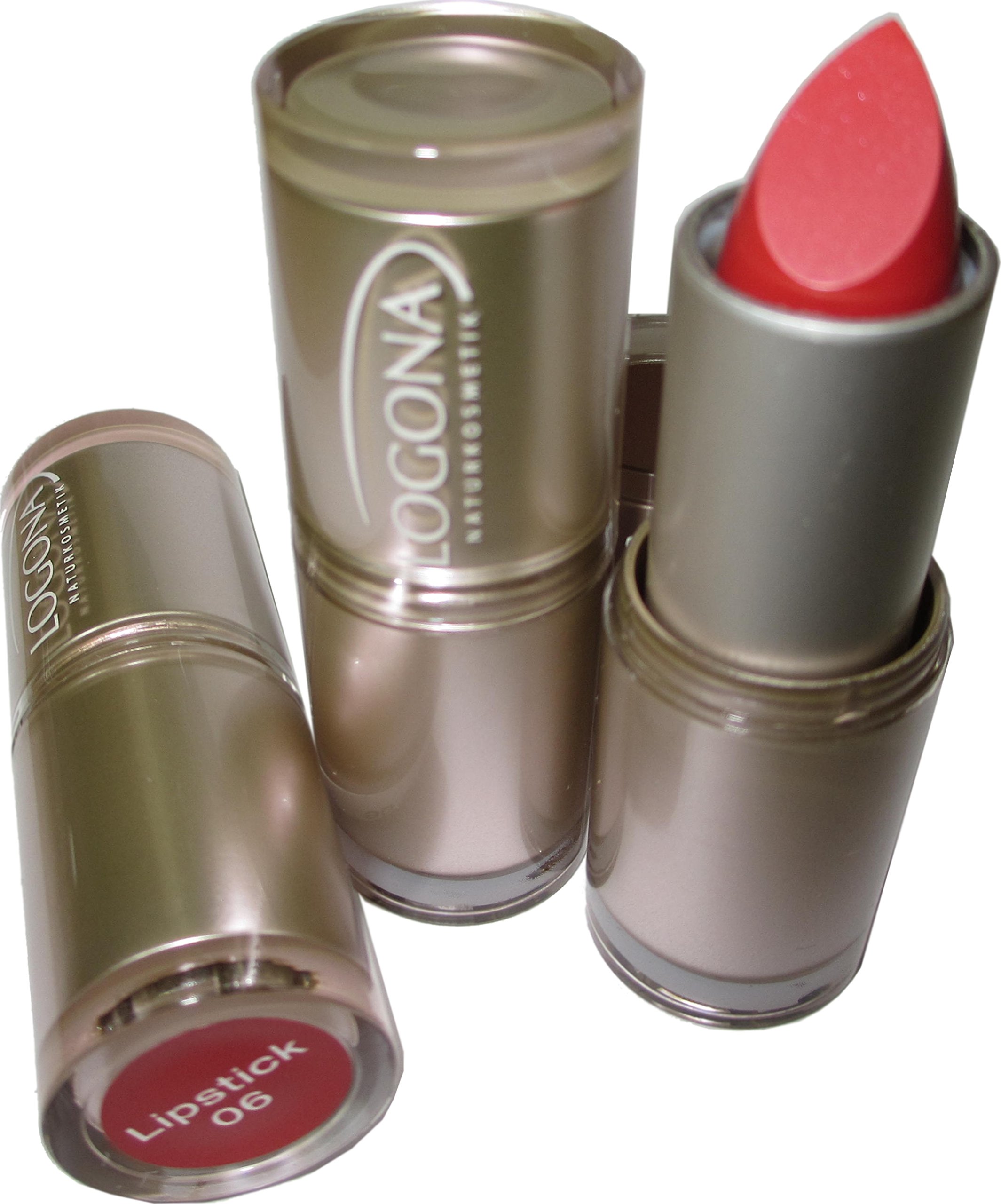 Logona Lipstick/Lippenstift 3er Set (Coral)