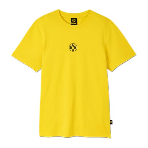 BVB T-Shirt Essentials, gelbes Tee, Gr. S, Basic Shirt, S-3XL