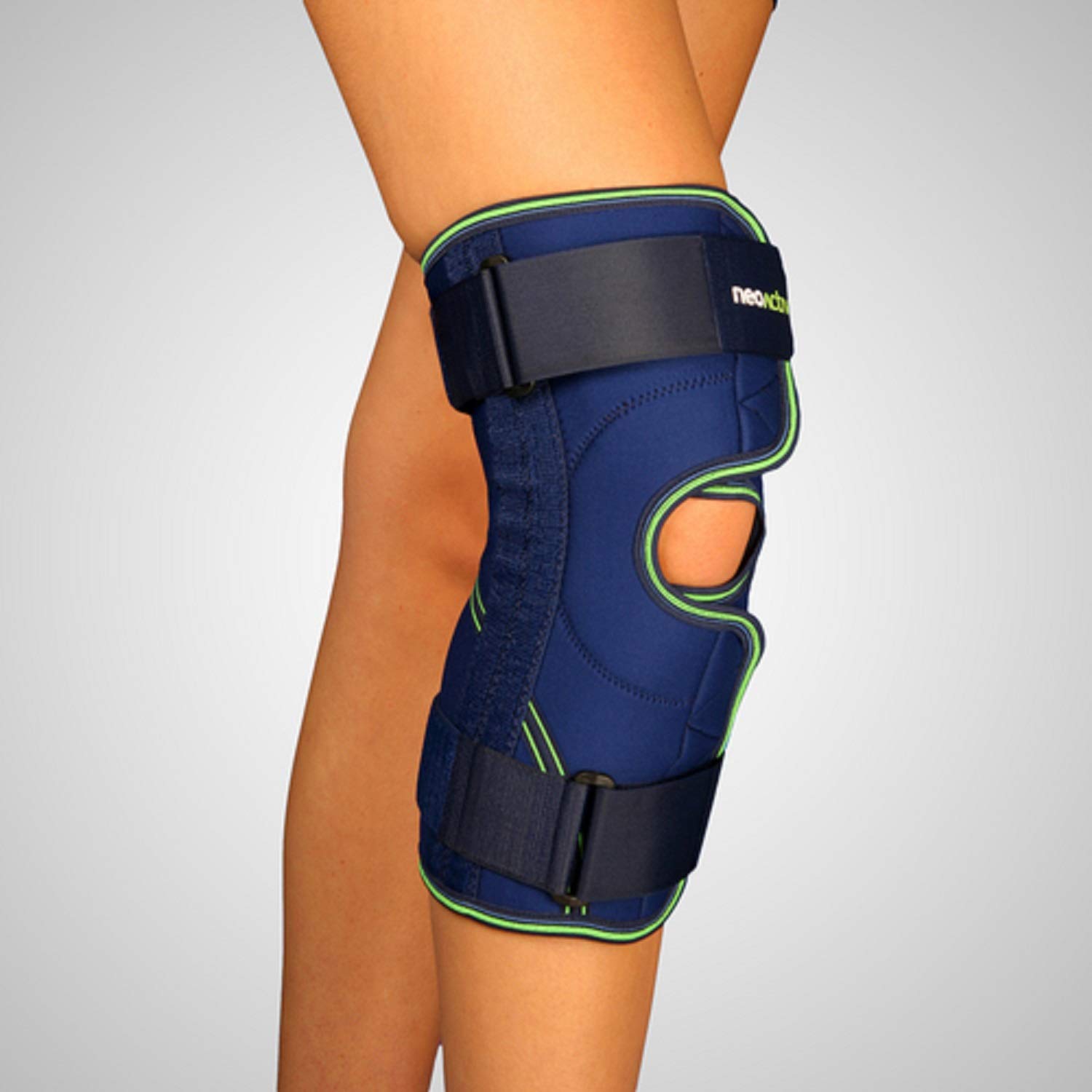 Emo Stabilisierende Knieschiene, offen, Verletzungen, blau, RD65A