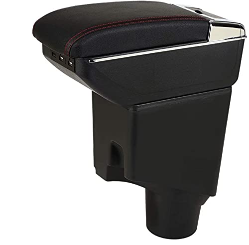 XHSM Auto Mittelarmlehne Für Yaris 2015-2021 Armlehne Center Console Aufbewahrungsbox Mit Aschenbecher Und Tassenhalter Drehbar (Color : 1)