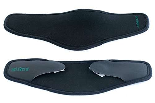 2 Stück activera® Armschalenpolster für Unterarmgehstützen mit Klettverschluss schwarz