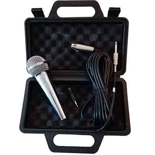 TronicXL Dynamisches Mikrofon Gesang & Bühne + Koffer + 5m Kabel XRL KLINKE Mic Set Micro Gesangs Mikro dynamisch