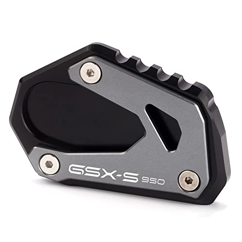 PRIZOM Für Suzu&ki GSXS 950 GSX S950 GSX-S950 GSX-S 950 2021 2022 Motorradzubehör CNC Seitenständer Vergrößerer Fußständer Verlängerungspad (Farbe : Grey)