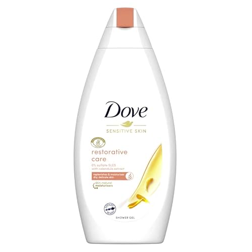 6er Pack - Dove Duschgel Women Sensitive Skin - Restorative Care - 500ml