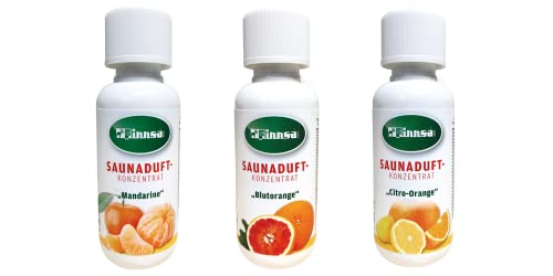 Finnsa Saunaaufguss Set - Citro: Mandarine, Blutorange und Citro-Orange (3 x 100 ml)