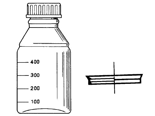 neoLab E-1820 Laborflaschen, Braunglas, SIMAX, 50 mL (10-er Pack)