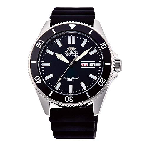 Orient Herren Analog Automatik Uhr mit Gummi Armband RA-AA0010B19B