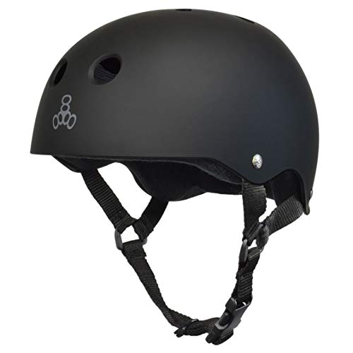 Triple 8 Brainsaver Sweatsaver Helmet All Black Rubber XL