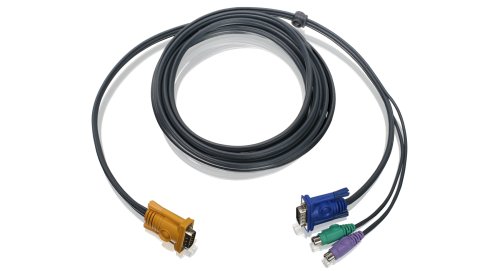 IOGEAR PS/2 KVM Kabel 10 FT 3 m schwarz KVM Kabel – KVM Kabel (3 m, schwarz, VGA, VGA, 2 x PS/2, männlich/männlich, 210 x 251 x 31,6 mm)