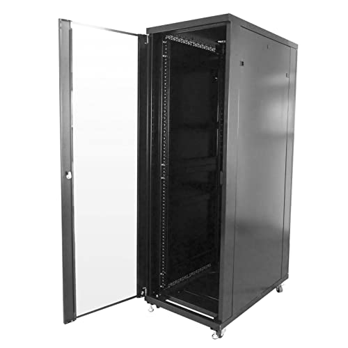 CableMarkt - Rack 20U 19” schwarzer Standschrank 600 x 600 x 1000 mm