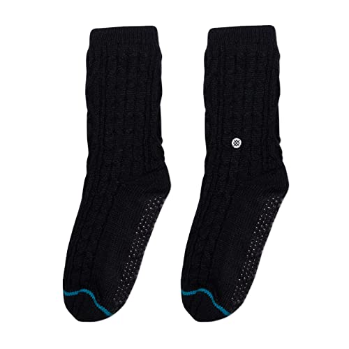 Stance Rowan Slipper Fashion Socks Small Black