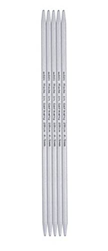 addi Double Pointed Steel 8-inch (20cm) Knitting Needle (Set of 5); Size US 0000 (1.25 mm) by addi