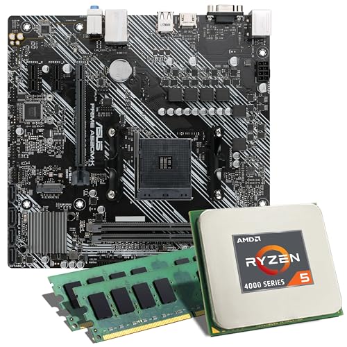 Mainboard Bundle | AMD Ryzen 5 4500 6x3600 MHz, ASUS Prime A320M-K, 32 GB DDR4-RAM, 1x M.2 Port, 4X SATA 6Gb/s, USB 3.1 Gen1 | Tuning Kit | CSL PC Aufrüstkit