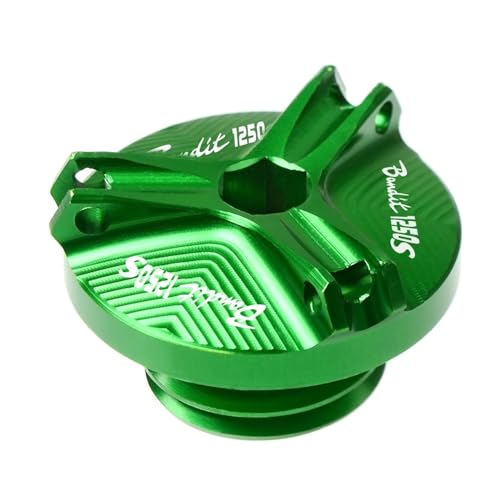 Motorrad-Öldeckel Für SU-ZU 1250 1250S Alle Jahre Motorrad BANDIT 1250S Motorölablassschraube Sumpfmutter Tasse Steckerabdeckung (Color : Grün)