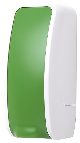 Blanc HYGIENIC Schaumseifen-Spender – Seifenspender manuell für Wandmontage, ergiebiger Seifenspender für 1 Liter Kartuschen Farbe Grün/Weiß