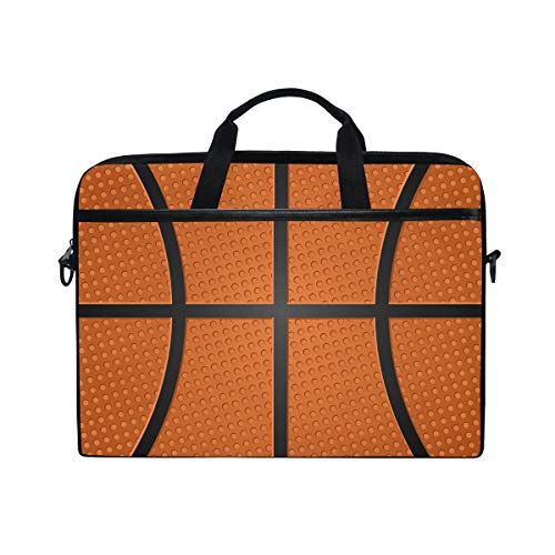LUNLUMO Basketball-Textur, 38,1 cm (15 Zoll) Laptop- und Tablet-Tasche, strapazierfähig, für Business/Uni/Damen/Herren