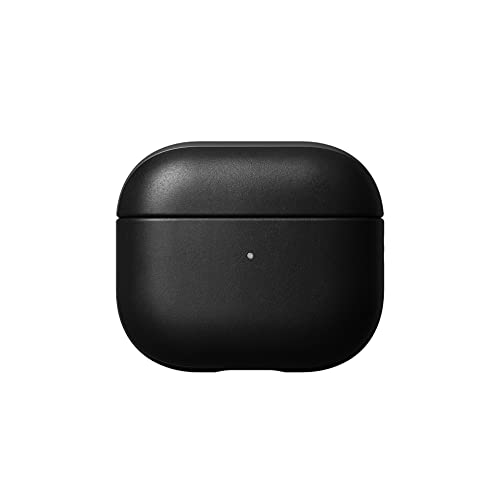 Nomad Airpods V3 Case Black Schutzhülle aus Echtleder für AirPods 3. Gen in schwarz