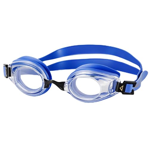 Aqua Speed Lumina Schwimmbrille optisch verstellbar für Damen & Herren | UV Schwimmbrillen mit Sehstärke -6.0 - Swimming Goggles for Women Men | Swim Goggles - Blau - Ungetönt