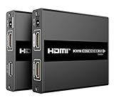 PremiumCord HDMI Extender bis zu 60m über Patchkabel Cat6 / Cat6a / Cat7 + USB, Lokales HDMI Port, Metallgehäuse, Kompatibel mit Full HD 1080p 60Hz, unkomprimiert, ohne Latenz