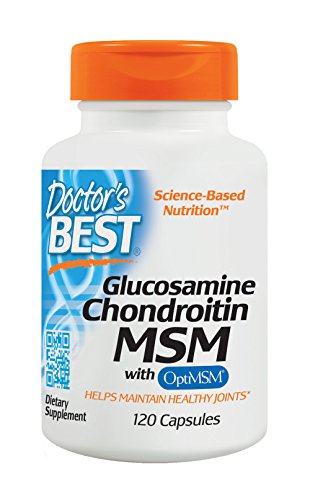 Doctor's Best Glucosamine Chondroitin MSM with OptiMSM, 120 Veggie Caps