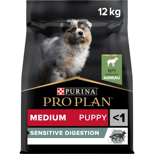 Purina PRO Plan Hundespielzeug, für mittelgroße Welpen, verdauungsempfindlich, reich an Lamm, 12 kg