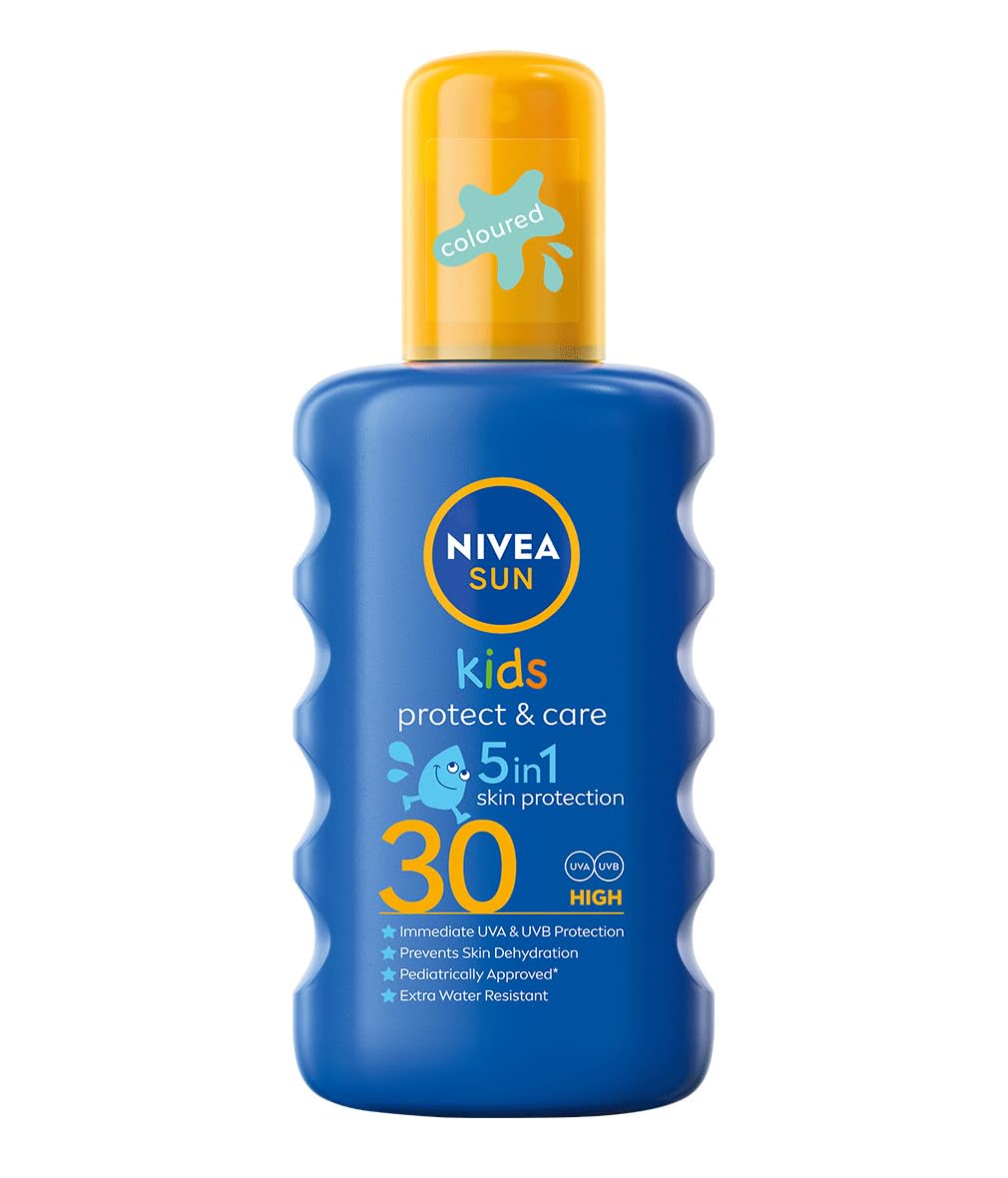 Befeuchtendes Sonnenschutzspray für Kinder KIDS SPF 30 mit blühender Farbe, 200 ml