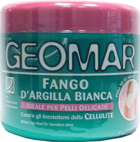 6 x Geomar Ton-Schlamm weiß für empfindliche Haut 650 g
