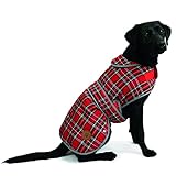 Ancol Muddy Paws Hunde-Jacke Highland Schottenmuster, Rot