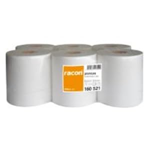 Racon Premium Handtuchrolle 20 x 36cm weiß 2-lg. 6 Rollen à 450 Blatt