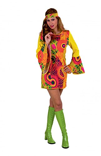 Generique - Hippie Kostüm gelb Frau
