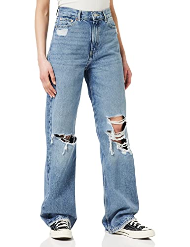Dr. Denim Damen Echo Jeans, Drift Mid Destroyed, 32 W/34 L