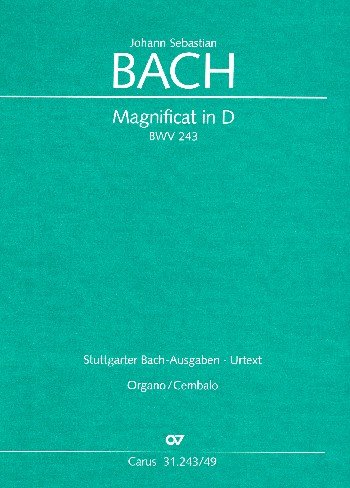 Bach, Johann Sebastian: Magnificat in D Soli SSATB, Coro SSATB, 2 Fl, 2 Ob, 3 Tr, Timp, 2 Vl, Va, Bc