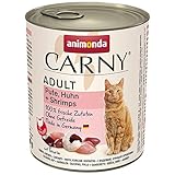 animonda Cat Dose Carny Adult Pute, Huhn & Shrimps 800g (Menge: 6 je Bestelleinheit)