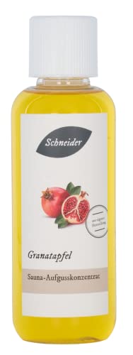 Saunabedarf Schneider - Aufgusskonzentrat Granatapfel - feiner, süßlicher Saunaaufguss - 250ml Inhalt