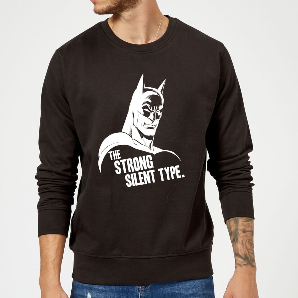 DC Comics Batman The Strong Silent Type Pullover - Schwarz - XL