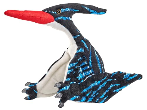 Wild Republic Foilkins Dino Pteranodon, Kuscheltier, 30 cm, Plüschtier, Füllung aus recycelten Wasserflaschen