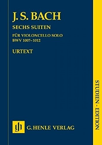6 Suiten Bwv 1007-1012. Violoncello: Besetzung: Violoncello solo (Studien-Editionen: Studienpartituren)
