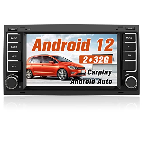 AWESAFE Autoradio für VW Touareg Transporter T5 Multivan, Android 12 System, 7 Zoll Touchscreen, 2+32G, Unterstützt Navigation Carplay Android Auto Bluetooth WiFi