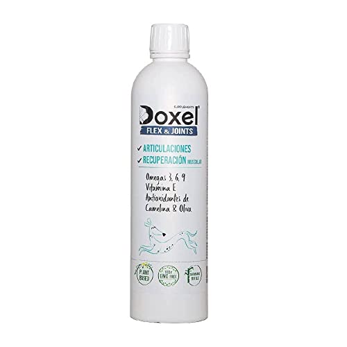 Doxel Gelenke 500 ml Flex and Joints | Öl für Hunde | Natürliche Nahrungsergänzungsmittel | Antioxidantien | Muskelregeneration | Verstärktes Immunsystem
