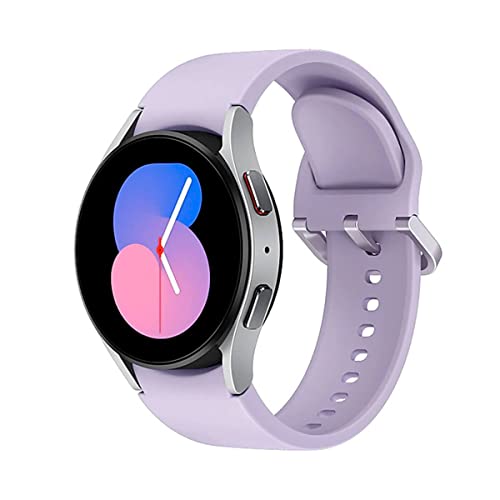 Samsung Galaxy Watch5 - 40 mm - silber - intelligente Uhr mit Sportband - Lila - Anzeige 3.04 cm (1.2) - 16 GB - NFC, Wi-Fi, Bluetooth - 28.7 g (SM-R900NZSAEUE)