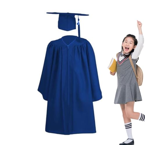 Abschlusskleidung Für Kleinkinder - Abschlusskleidung Für Den Kindergarten | Abschlussoutfit Für Kinder | Cap Gown Schwarzes Kostüm | Abschlussmütze Und Kleid Für Schultreffen Und Abschlussfeier