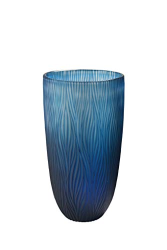 sompex Dinah Vase/Schale, Farbe:blau, Größe:21 x 36 cm
