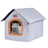 Tragbares Haustier-Haus | Katzenbett für den Außenbereich mit abnehmbarem Design – bequemer Unterschlupf für Haustiere, Bettwäsche für kleine Haustiere, für Hunde, Rossev