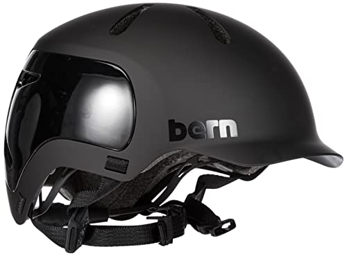 Bern WATTS 2.0 Fahrrad Helm, Matte Black, M