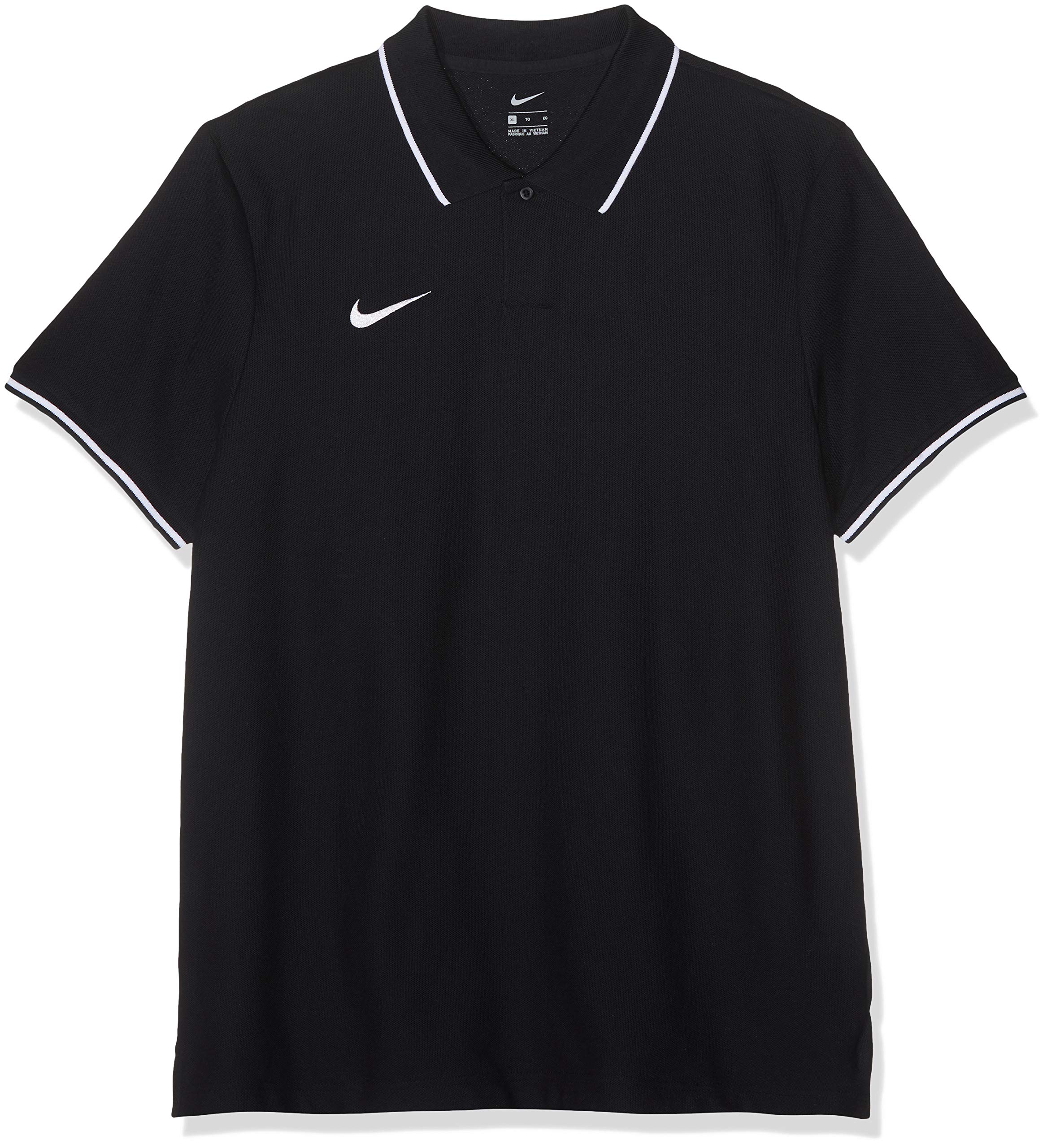 Nike Herren M TM CLUB19 SS Polo Shirt, Schwarz (Black/White/010), S
