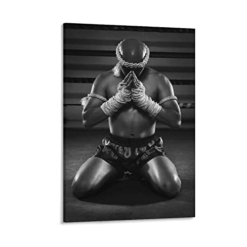 RIDAEX Kunstdruck Poster 50 * 70cm Senza Cornice Muay Thai Mma Boxe Taekwondo Muay Thai Fight Poster Arredamento Casa Decorativo Soggiorno Camera da letto