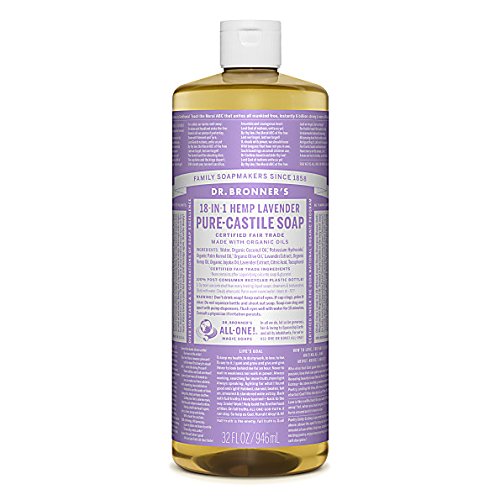 (4 PACK) - Dr Bronner - Lavender Castile Liquid Soap | 1000ml | 4 PACK BUNDLE