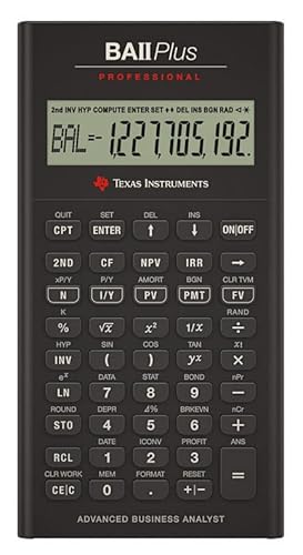 Texas Instruments BA II Plus Professional Finanzrechner schwarz