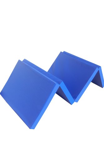 Niro Sportgeräte Turnmatte Weichbodenmatte Klappbar, Blau, 180 x 61 x 4.5 cm, TM8